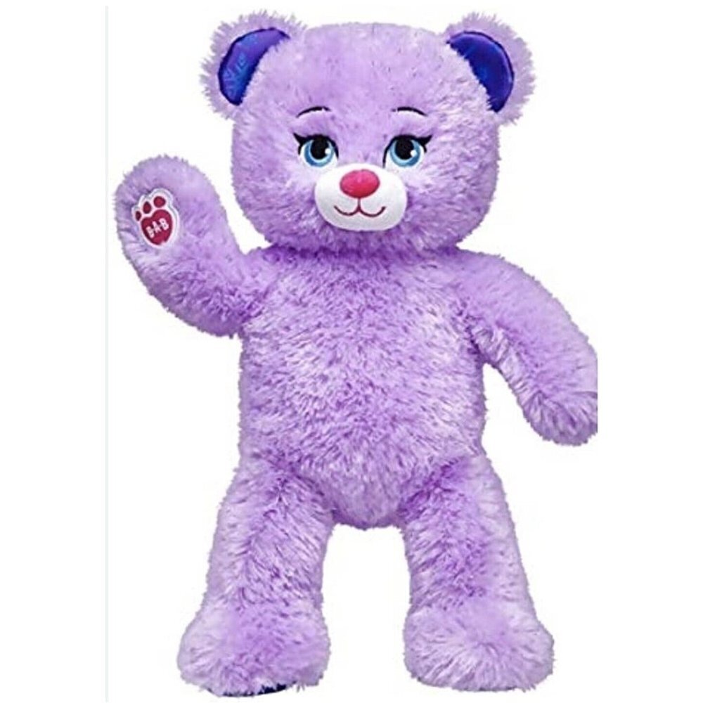 Build a Bear Frozen Princess Anna Purple Sparkle Disney Stuffed Animal Plush Dol